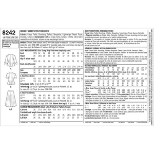 Simplicity Pattern 8242 AA Vintage 1940'S Miss & Plus Size Two-piece Dress, Size 10-12-14-16-18