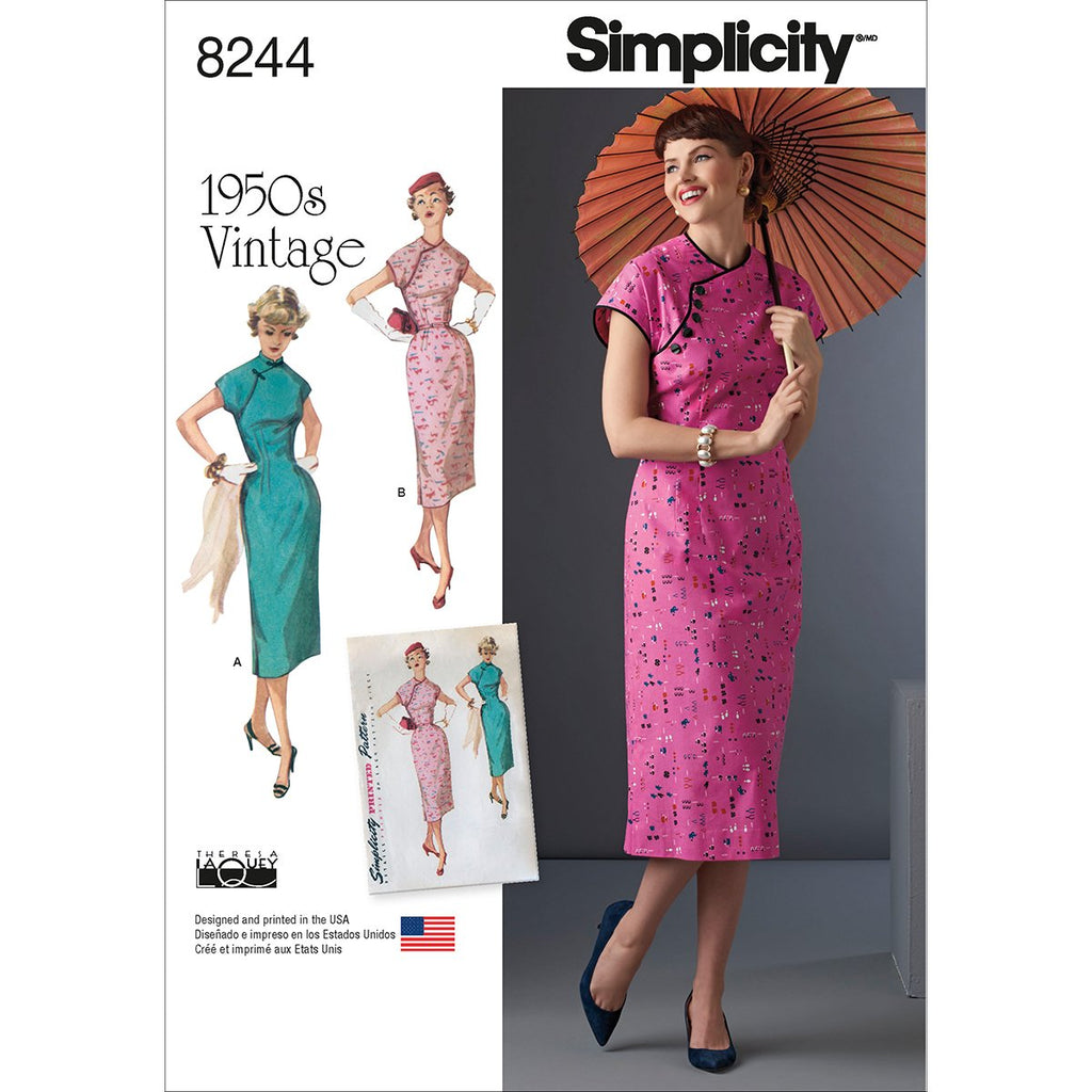 Simplicity Creative Patterns US8244H5 8244 Simplicity Pattern 8244 Misses' 1950's Dress,,Size: H5 (6-8-10-12-14)