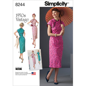 Simplicity Creative Patterns US8244H5 8244 Simplicity Pattern 8244 Misses' 1950's Dress,,Size: H5 (6-8-10-12-14)
