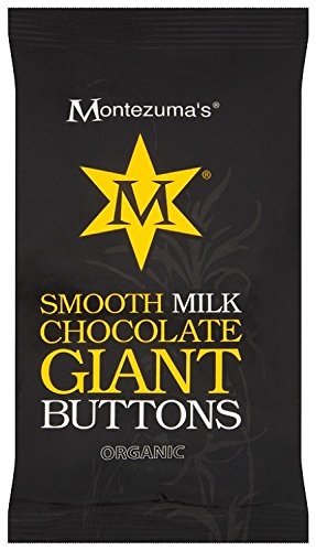 Montezuma's Chocolates Organic Smooth Milk Chocolate Giant Buttons 180 g (Pack of 5)