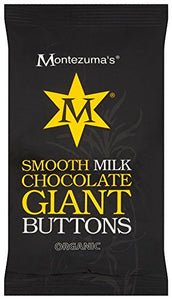 Montezuma's Chocolates Organic Smooth Milk Chocolate Giant Buttons 180 g (Pack of 5)