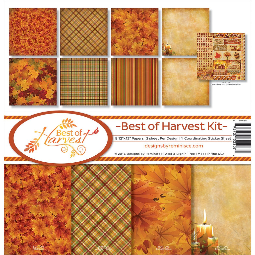 Reminisce BOH-200 Best of Harvest Scrapbook Collection Kit