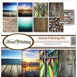 Reminisce GOF-200 Gone Fishing Scrapbook Collection Kit