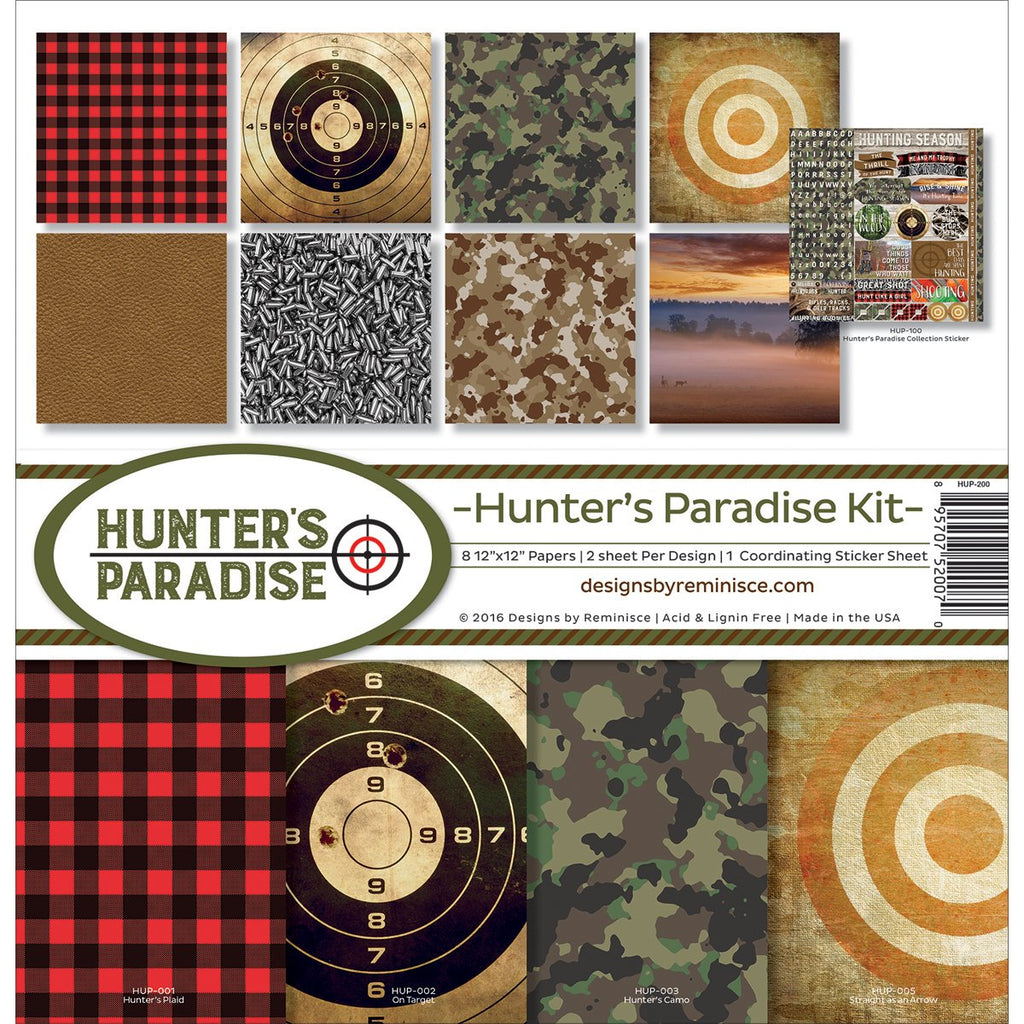 Reminisce HUP-200 Hunter's Paradise Scrapbook Collection Kit