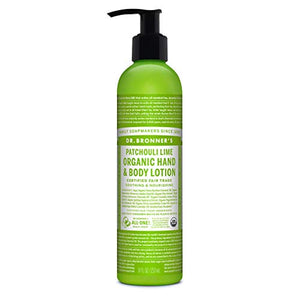 Dr Bronner's 8oz/ 237ml Organic Patchouli Lime Lotion