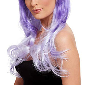 Smiffys 61120 Day of The Dead Glam Wig, Women, Purple