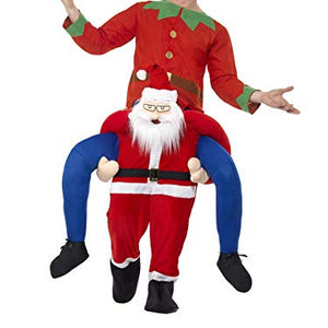 Smiffys 48814 Piggyback Santa Costume, Red, One Size