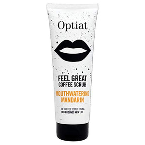 Optiat "Feel Great" Mouthwatering Mandarin Exfoliating Coffee Scrub (220g)