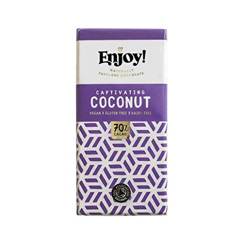 Enjoy! Coconut Chocolate Bar 70g (Pack of 12)