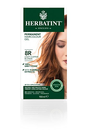 Herbatint Permanent Dye Care Of 5 Plant Extracts 150ml - 8R Light Blond Copper