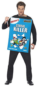 Smiffys Men's Cereal Killer Costume, Tabard, Comedy Costume, Colour: Blue, One Size, 38267