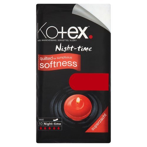 Kotex Maxi Night Time, 10 Pads