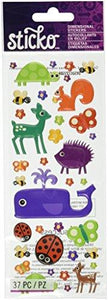 Puffy Classic Stickers-Animals