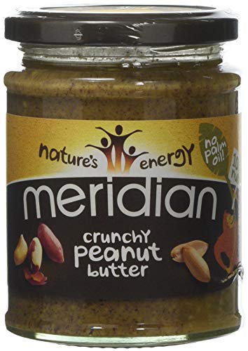 Meridian Natural Crunchy Peanut Butter - No Added Sugar and Salt 280 g (Pack of 6)