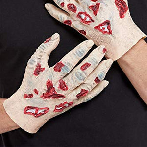Smiffys 52037 Zombie Latex Hands, Unisex Adult, Beige