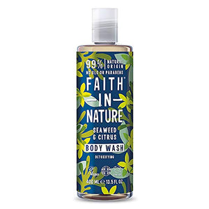 Faith In Nature Seaweed Foam Shower Gel 400ml x 2 (Pack of 2)