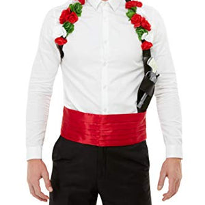 Smiffys 50800 Day of The Dead Kit, Men, Red, One Size