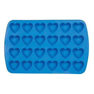 Wilton Easy-Flex Silicone Heart Mold, 24-Cavity for Ice Cubes, Gelatine, Baking and Candy