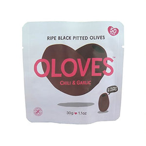 Oloves Saftig Große Oliven eingelegt in Pikante Harissa und Knoblauch 30g (Packung von 10)