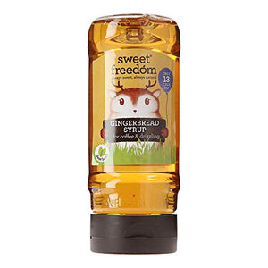 Sweet Freedom Fruit Sweetened Gingerbread Coffee/Drizzling Syrup, 350 g