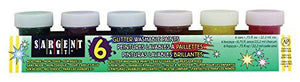 Sargent Art 17-5415 6 Jar Washable Glitter Paint Set 3/4 Oz, 6 Sparkling Colors