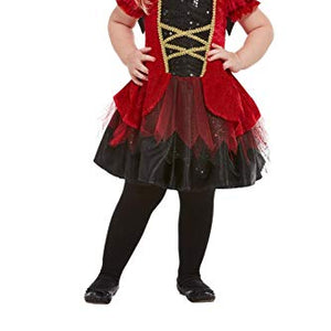 Smiffys 50794T1 Toddler Devil Costume, Girls, Red, Age 1-2 Years