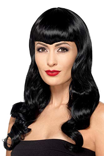 Smiffys Deluxe Wavy Wig, With Shaped Fringe