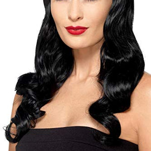 Smiffys Deluxe Wavy Wig, With Shaped Fringe