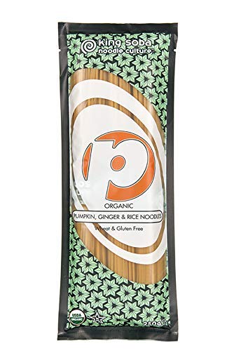 King Soba 6-PACK Gluten Free & Organic Pumpkin & Brown Rice Noodles 250g - 3 Servings Per Pack (Pack of 6)