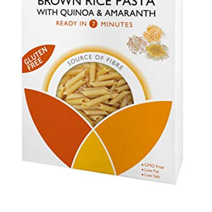 Clearspring Organic Gluten Free Brown Rice Penne Pasta with Quinoa and Amaranth, 250g (Pack of 4)