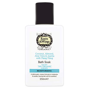 Roots & Wings Organic Moisturising Coconut, Aloe Vera, Almond and Jojoba with Ylang Ylang Bath Soak 250ml