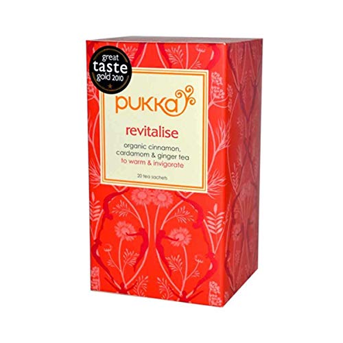 Pukka Organic Revitalise Herbal Tea - 20 Bags Per Pack - 6 Packs Per Case.