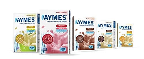 Aymes Powdered Shake Strawberry Flavour 4 x 38g Sachets