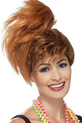 Smiffys 43691 "80's Side" Ponytail Wig with Fringe (One Size)