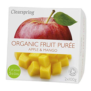 Clearspring Organic Apple and Mango Fruit Purée, 100g