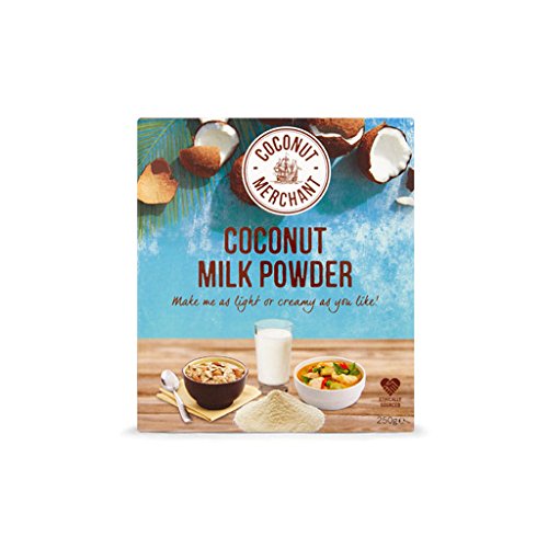 Coconut Merchant Coconut Milk Powder 250g Vegan Milk Powder Alternative for Curries, Soups, Sauces, Smoothies and Drinks | Vegan| Ethically Sourced| Versatile, Drink It, Add it, Stir it|