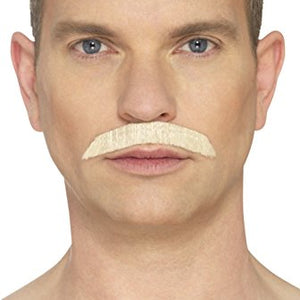 Smiffys 49638 Iconic Rock Star Moustache, Blonde, One Size
