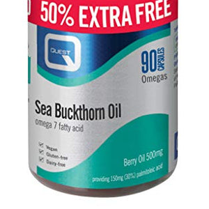Quest Sea Buckthorn Oil Omega 7-90 Capsules