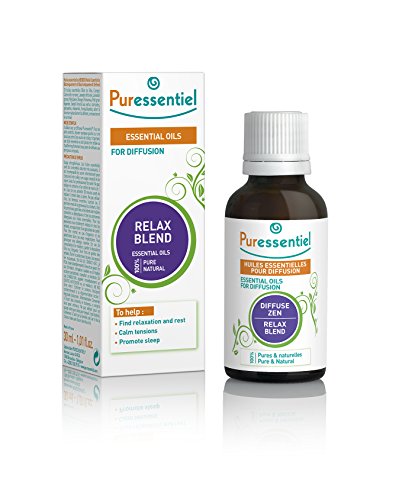 Puressentiel Essential Oils for Diffusion, Relax Blend 30 ml – Aromatherapy, 100% pure and natural essential oils with calming and soothing properties – For home, office, hotel, spa