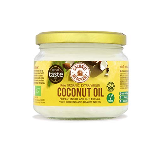 Coconut Merchant Organic Coconut Oil 300mL | Extra Virgin, Raw, Cold Pressed, Unrefined | Ethically Sourced, Vegan, Ketogenic and 100% Natural - 300mL