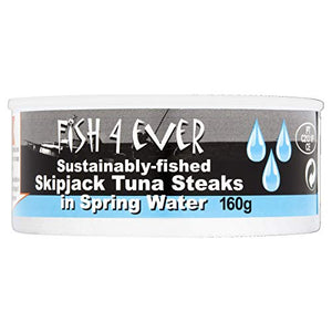 Fish 4 Ever Skipjack Tuna Steaks In Spring Water 160g