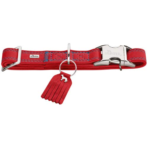 Training Collar Lucca Alu-Strong, L Cow Nappa Leather, Red | Hunter