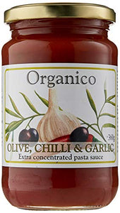 Organico Olive, Chilli and Garlic Organic Sauce 360 g