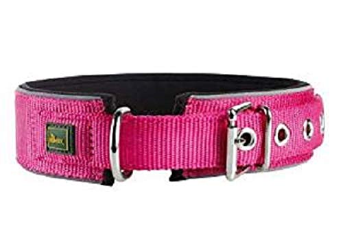 Collar Neoprene Reflect 60, 49-56 Cm, 45 Mm Nylon Raspberry/Neoprene Black | Hunter