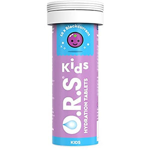 O.R.S Kids Hydration Electrolyte Tablets Blackcurrant Tube of 12