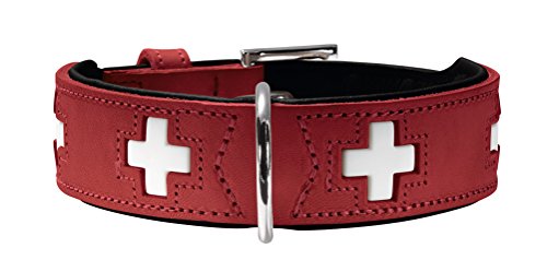 Collar Swiss 70 Organic Leather Red/Nappa Black, 56-63,5 | Hunter
