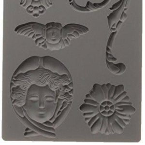 Prima Marketing 814779 Baroque No.1 Iron Orchid Designs Vintage Art Decor Mold, Grey