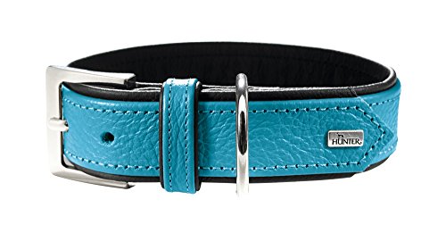 Collar Capri 45 Nickel Nappa Petrol/Black, 33-39 Cm | Hunter
