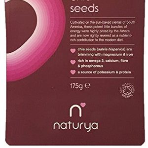 Naturaya Organic Chia Seeds Packed With Iron & Calcium (Super Food) - 175g