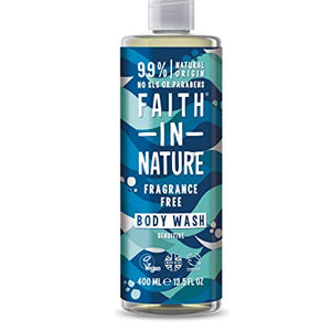 Faith In Nature, Fragrance Free Body Wash (Pack of 2), 400ml